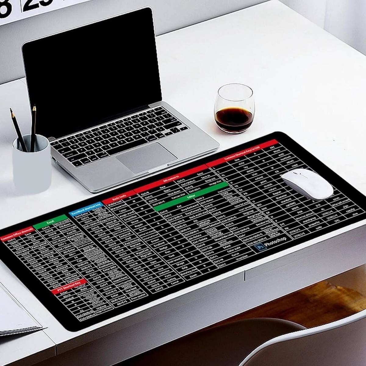 RH MALL Laptop,Computer,Desk table Mat Mousepad Software Shortcuts Mouse Keyboard Mat Non Slip Base Dual Sided Mousepad — photo 3