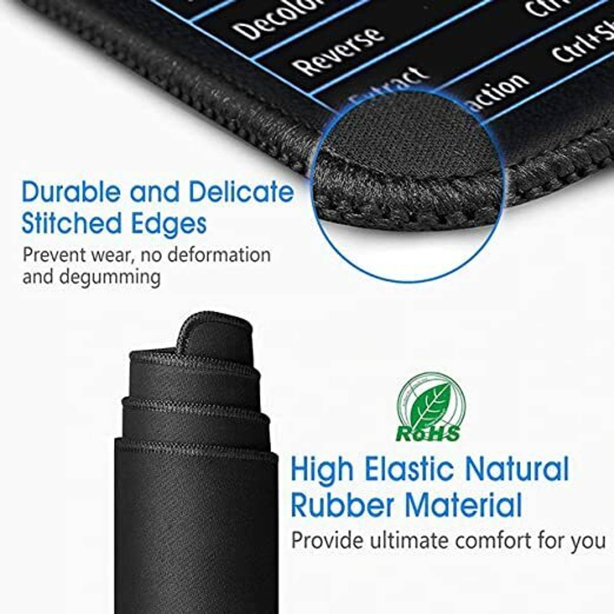 Mouse Pad Large English Shortcut Keys Gaming Writing Desk Mats for Office Home Mousepad — photo 5