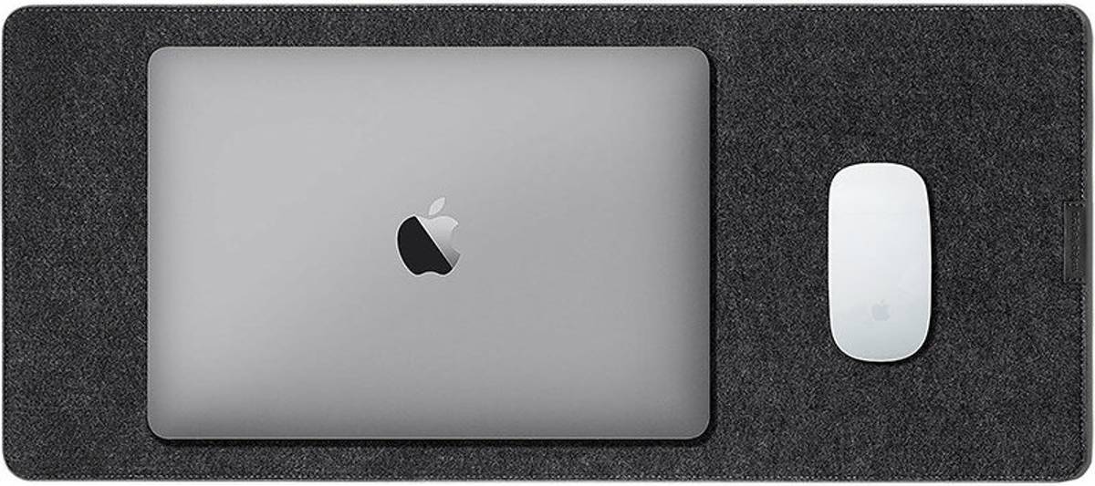 DailyObjects Turf Felt Mini Desk Mat (Black) Mousepad