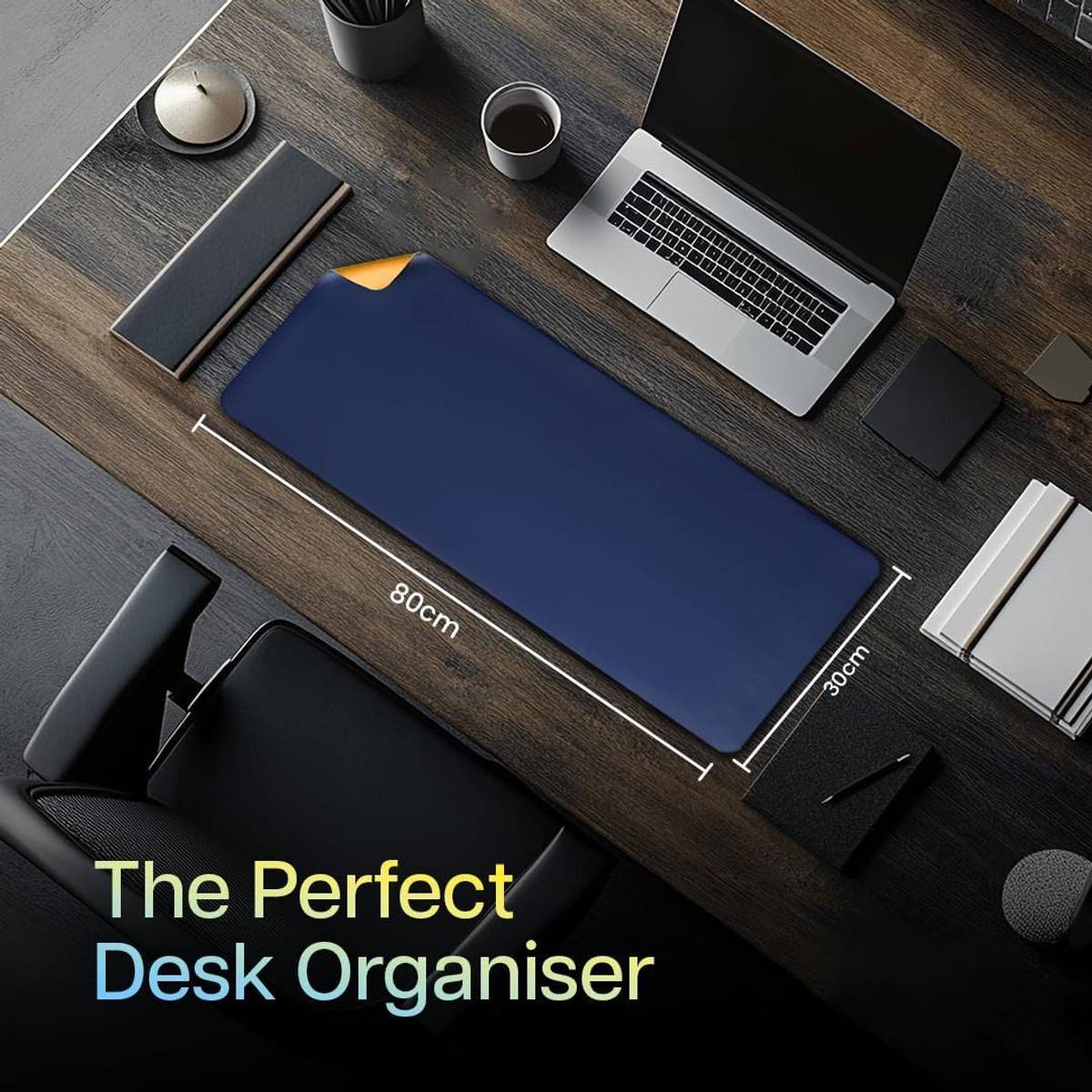 Dyazo Plus Vegan PU Leather Large Desk Mat Water Resistant for Work/Office/Gaming Non Slip Base Dual Sided Mousepad — photo 2