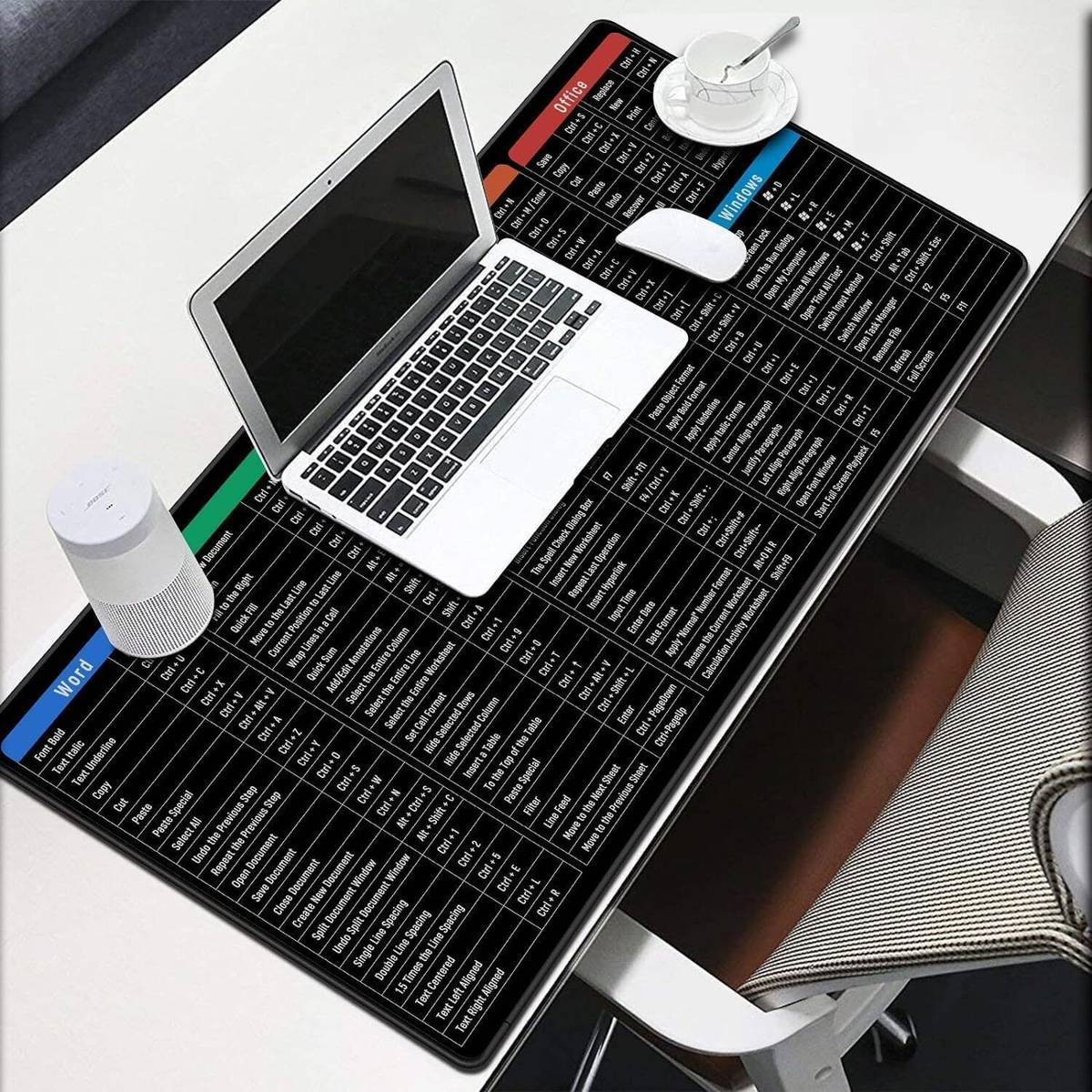 DARSHANAM WORLD Large Extended Mouse Pad, Soft Gaming Desk Keyboard Pad Mat for Offices & Home Non Slip Base Mousepad