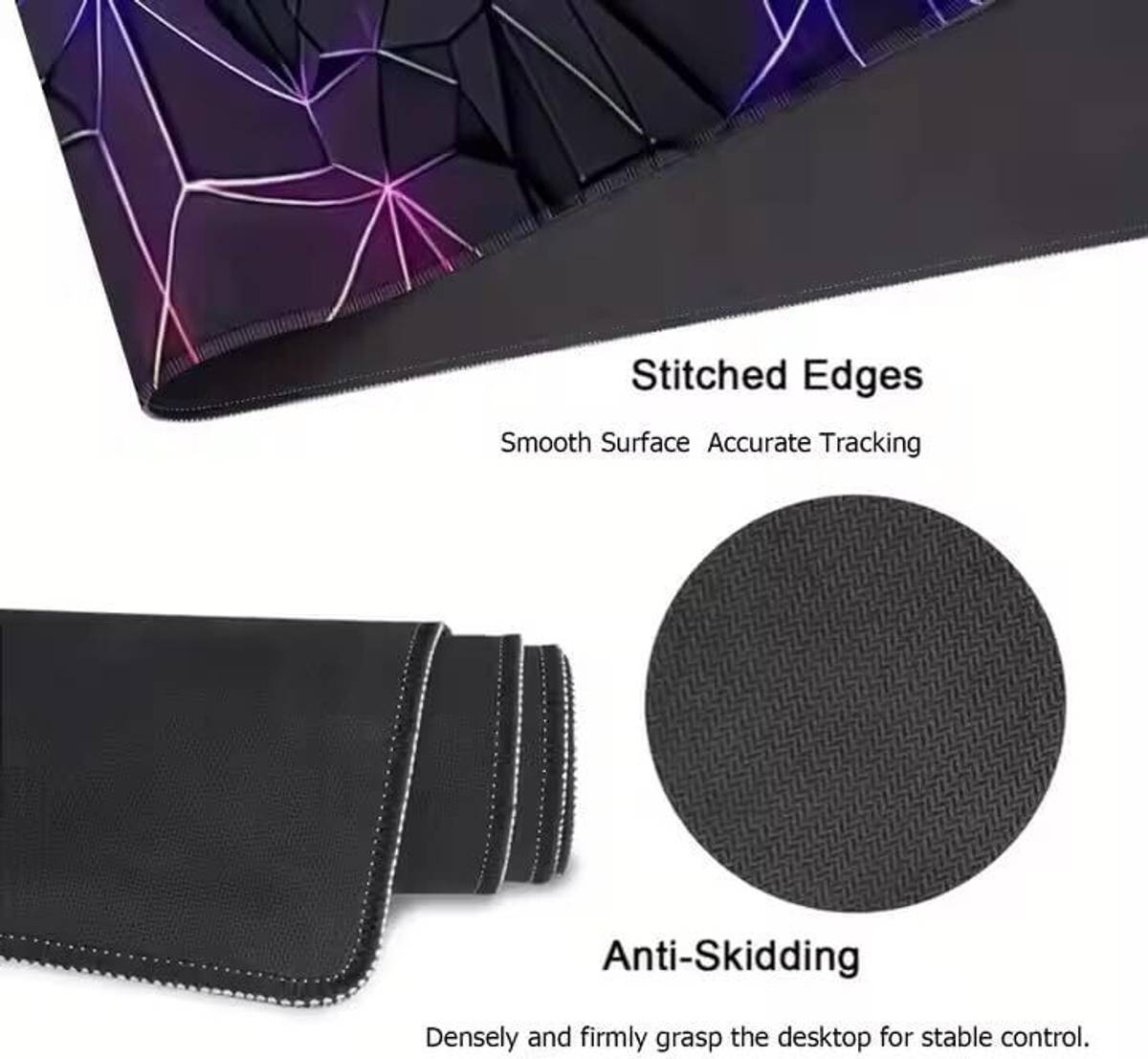 romj Gaming Mouse Pad | Large Size Desk Mat for Gamers & Office Use Non Slip Base Dual Sided Mousepad — photo 3