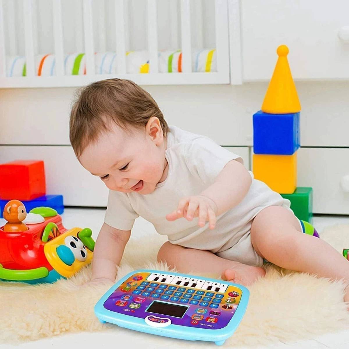 AEXONIZ TOYS Educational Toy Learning Tablet Toddler Computer Toy with LED Screen Display, 8 Learning Modes Gift for Kids — photo 3