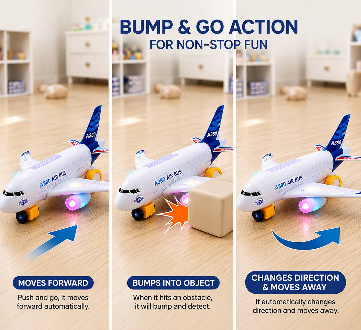 A380 Educational Airplane Toy for Kids Boys and Girls Ages 3–12 — photo 3