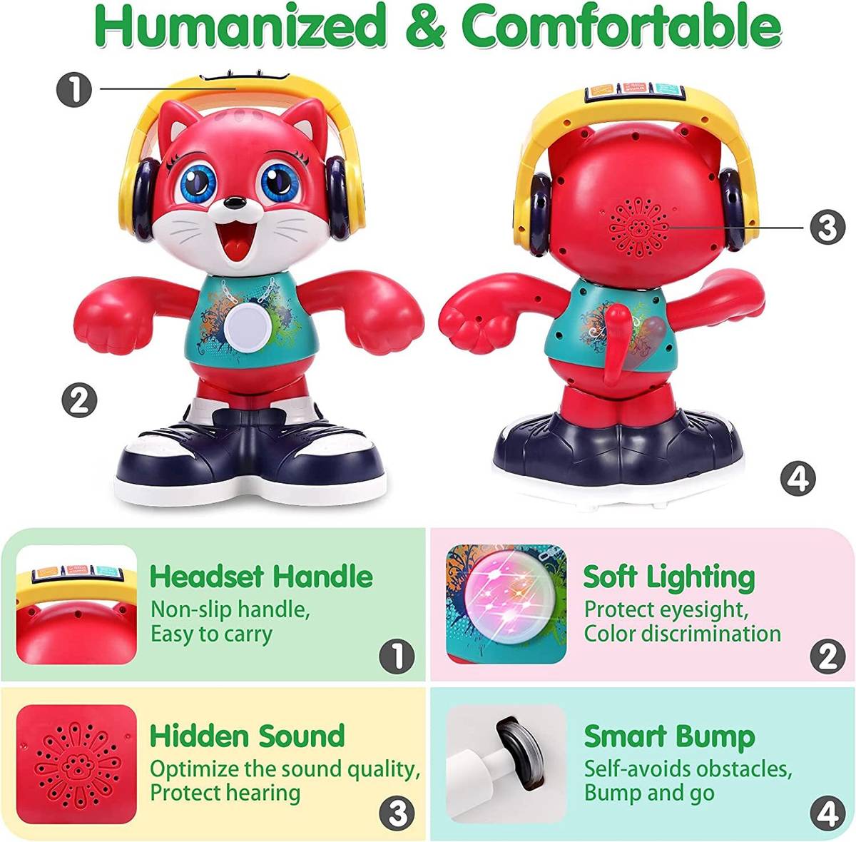 FUNABLO Baby Toys 12-18 Months Dancing Cat Toddlers Toys for 1 Year Old Boys Girls — photo 4