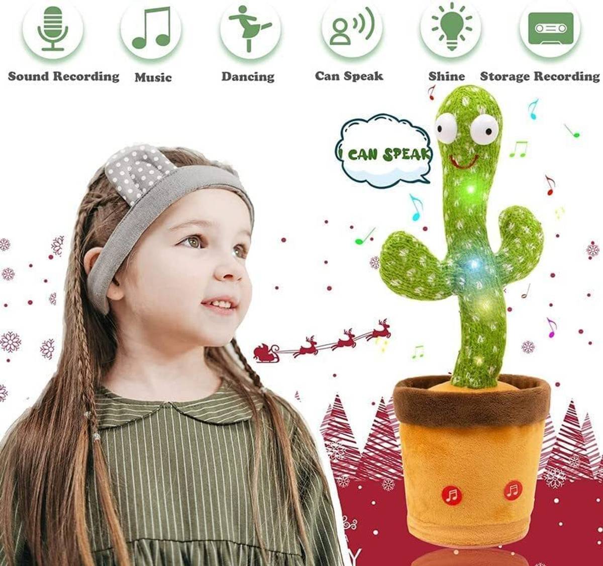 Playkid toys enterprises Dancing Cactus Talking Toy Kids (1 Year Brand Warranty) — photo 5