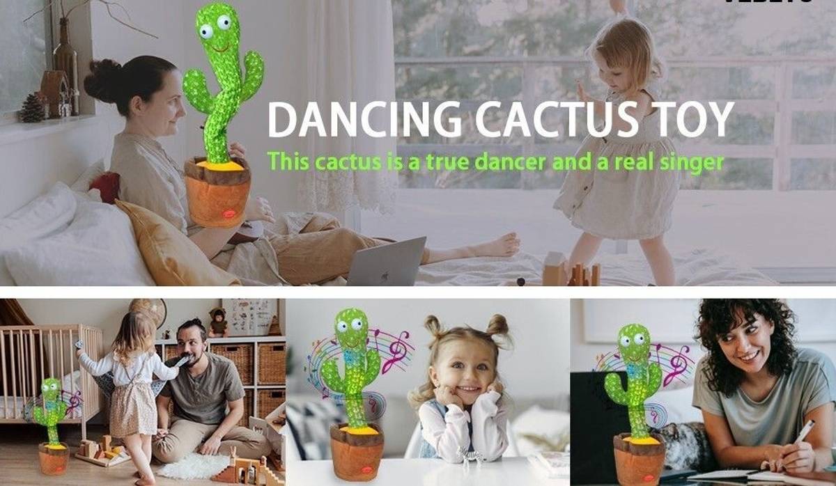 Miransh Dancing Cactus Talking Toy Kids (1 Year Brand Warranty)-C97 — photo 4