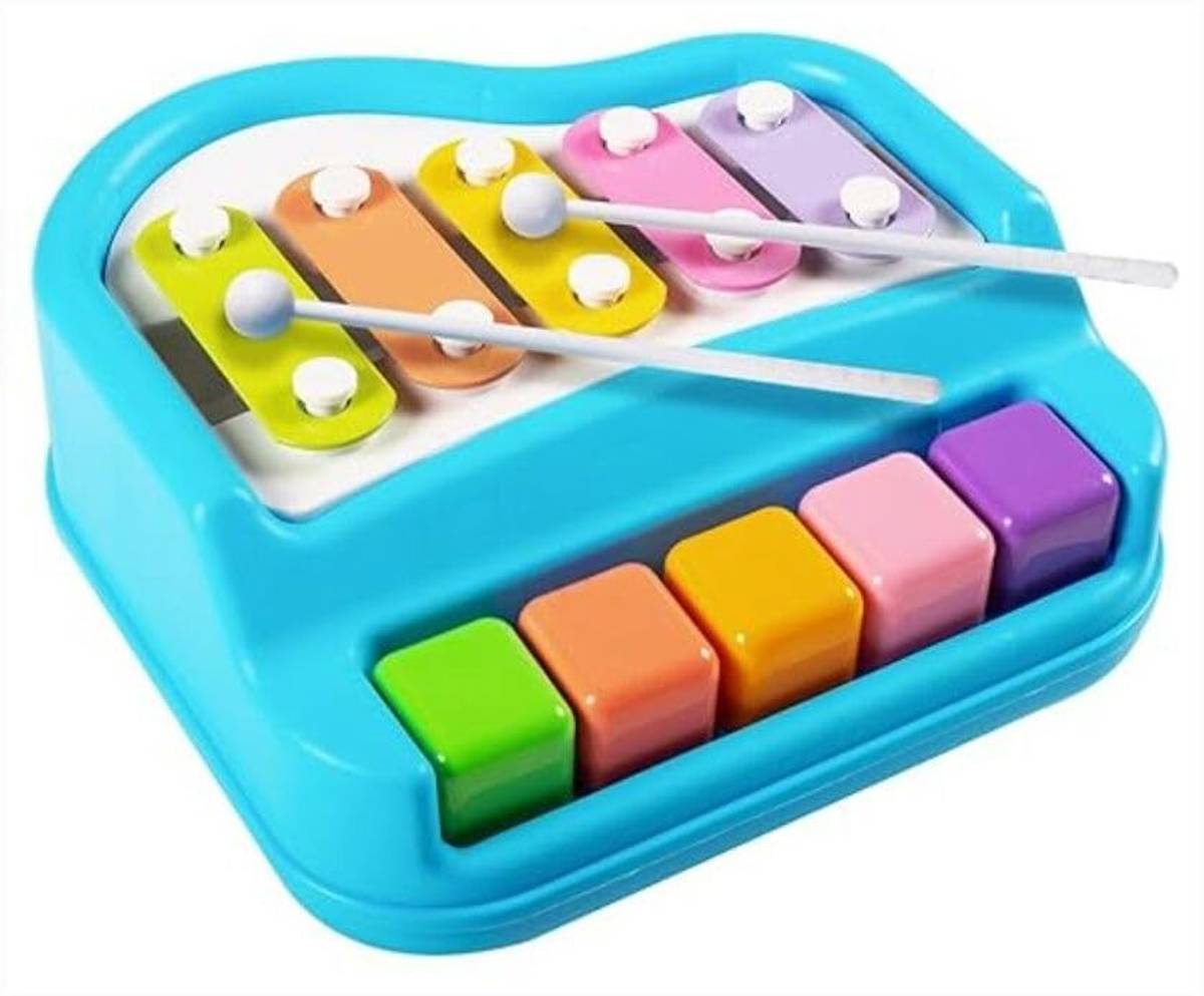 JIPSY Piano Xylophone Non Toxic, Non-Battery, 5 Key Scale Musical Instrument for Kids