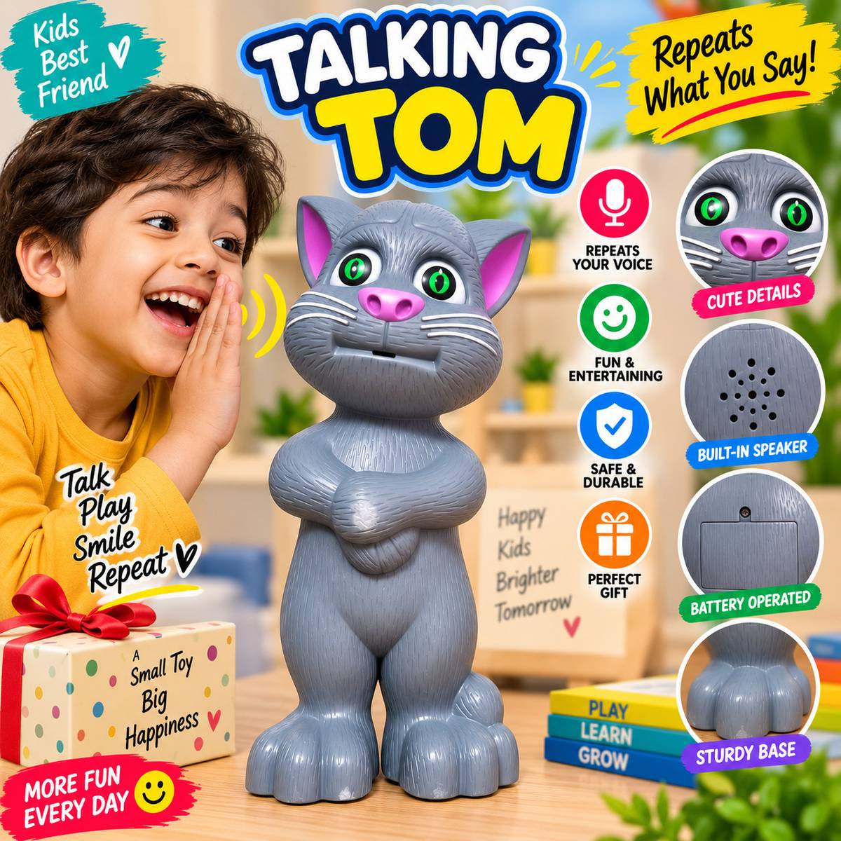Talking Cat Toy for Kids