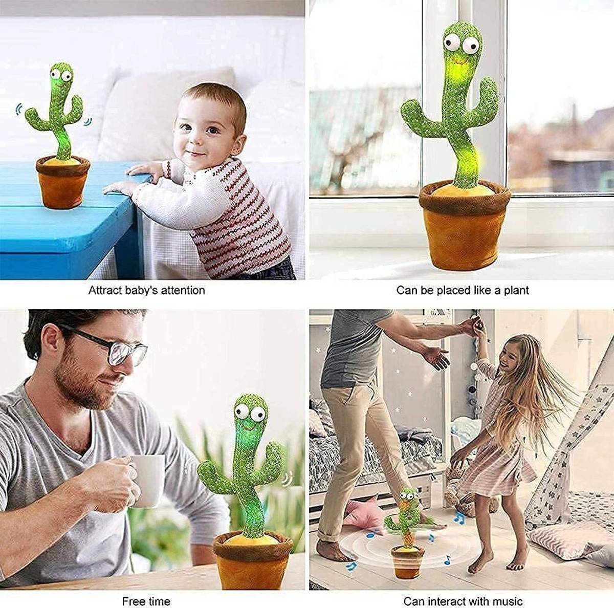 Dancing Cactus Toy with Mimic Speak Option For Kids — photo 5