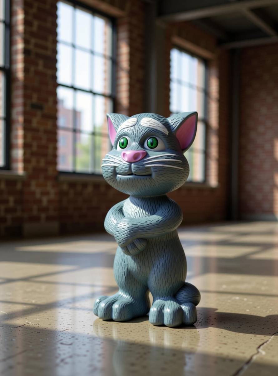 Talking Tom Intelligent Touch Musical Recording Grey Cat (Grey) — photo 3