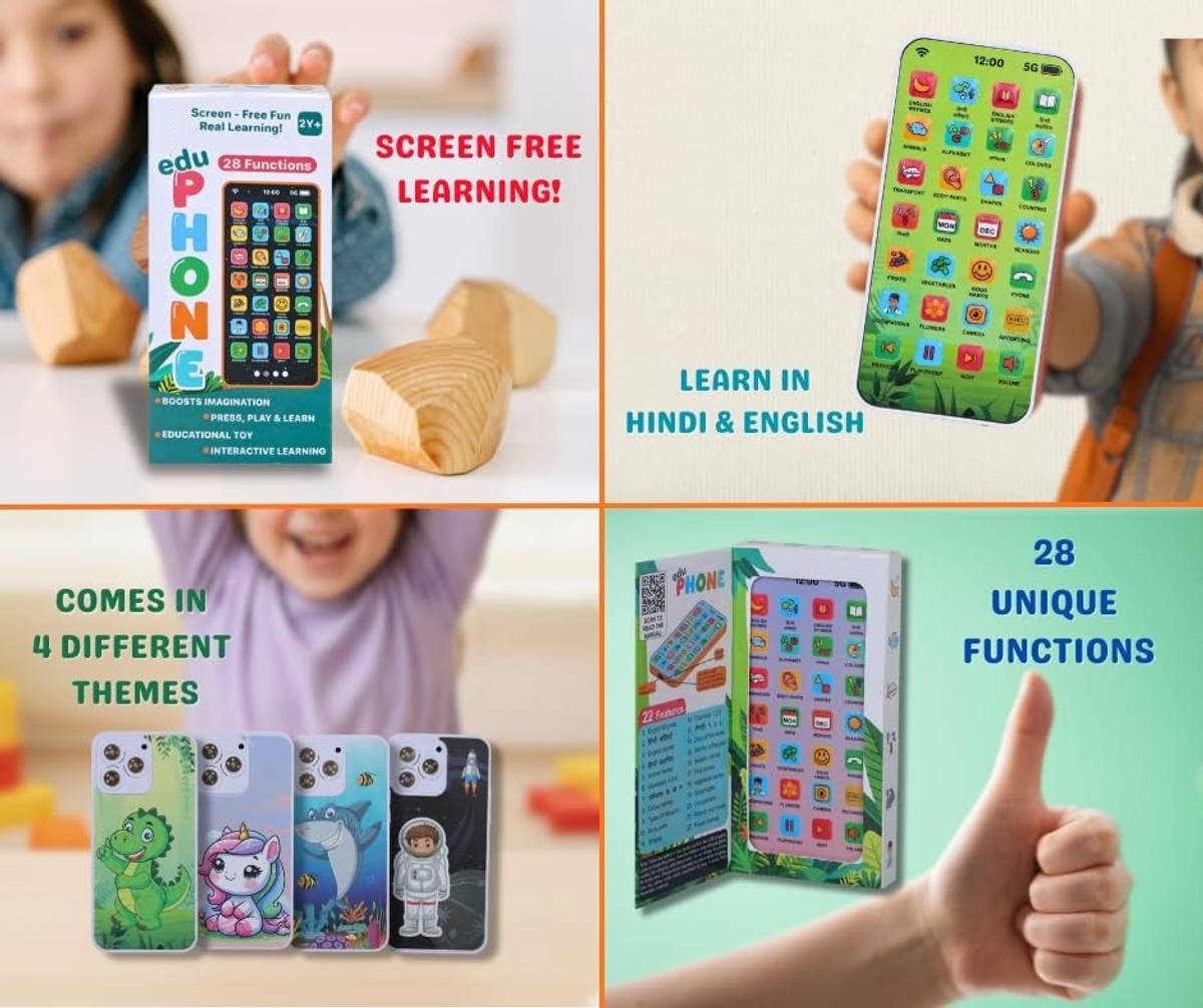 Kidzfun Educational Phone Toy for 2-12 Years Kids Rechargeable 24 Modes Music Functions — photo 3