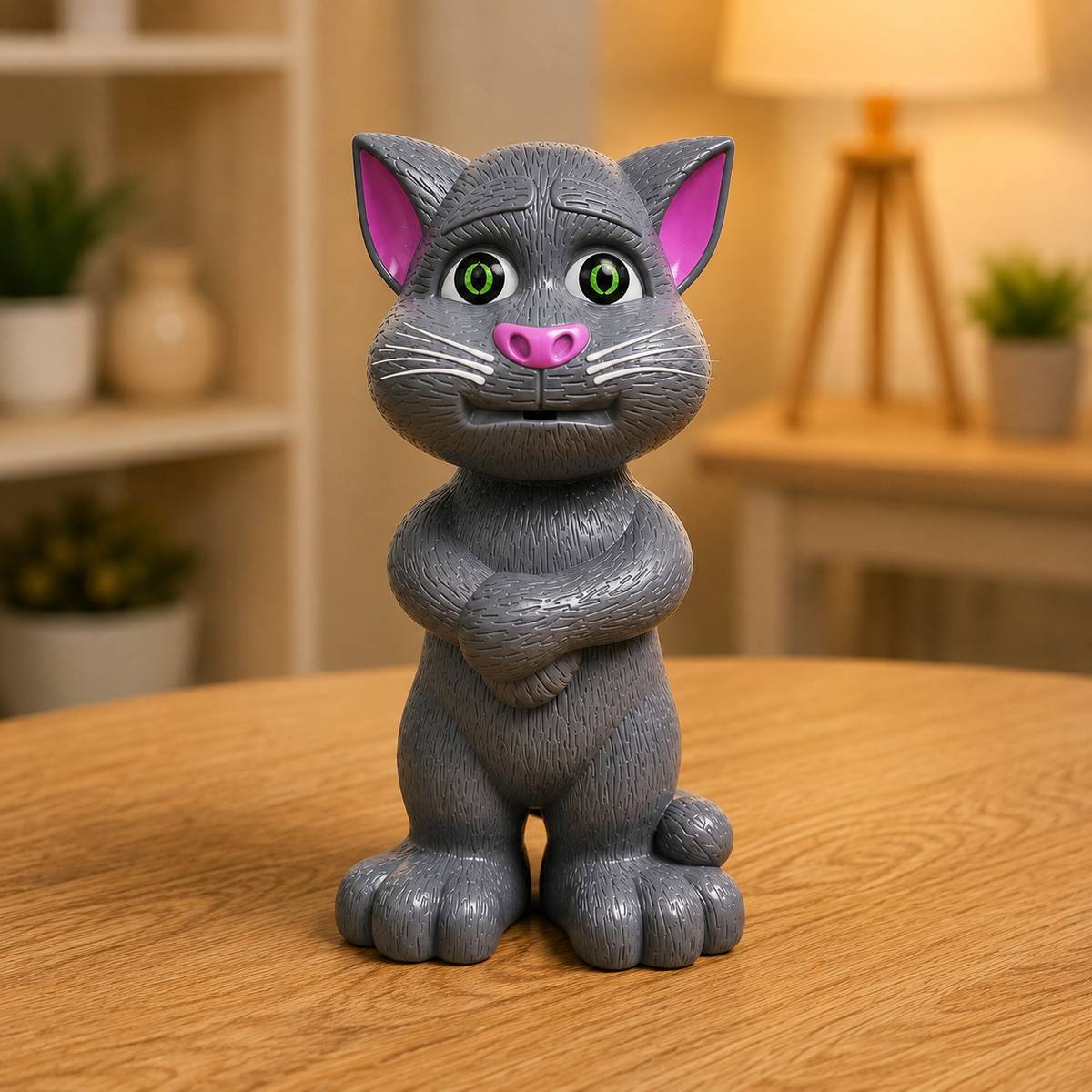 choudhary enterprises Talking Cat Interactive Toy – Grey — photo 2