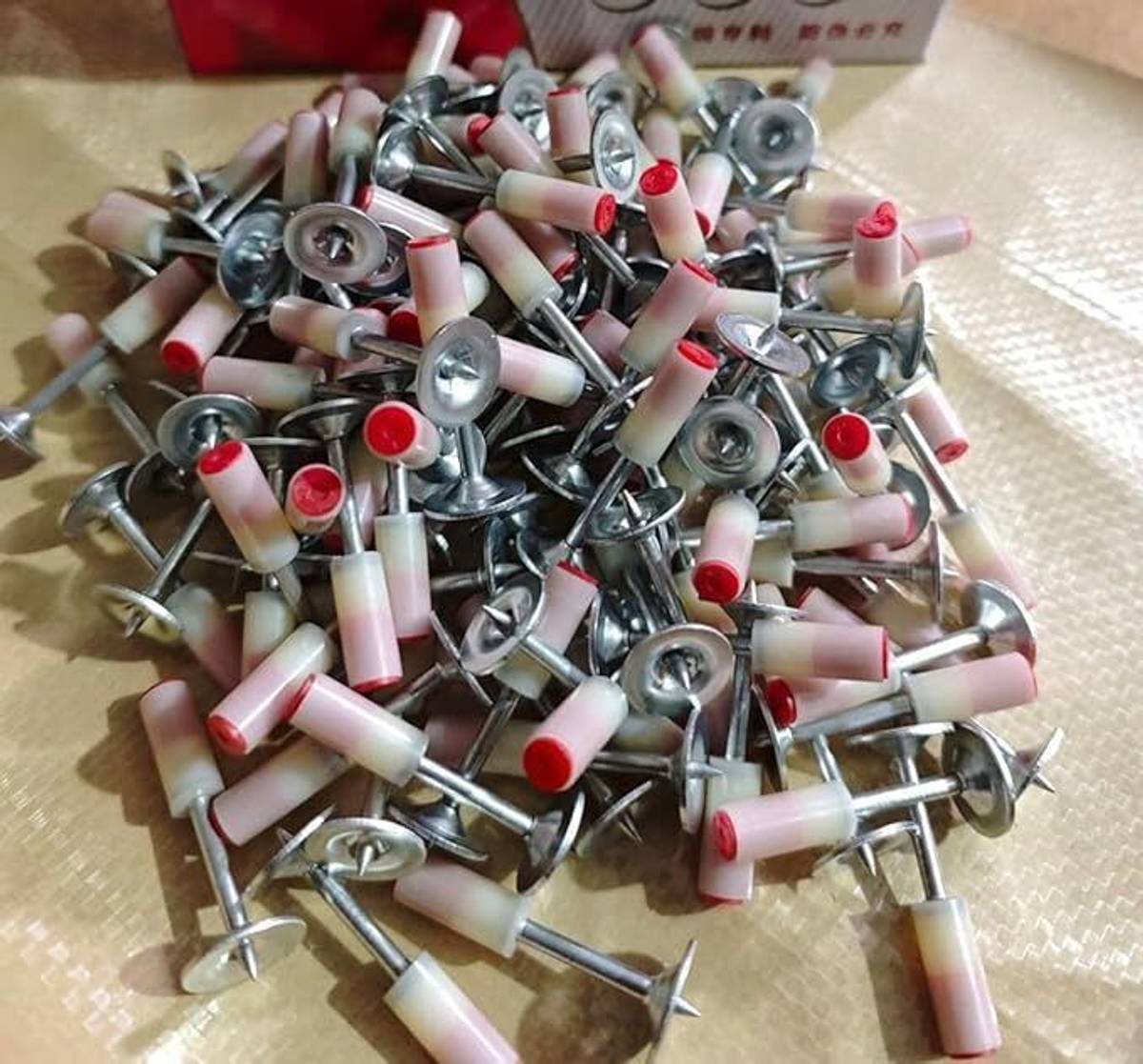 INDIEPREMIOR 05B 7.3mm Nail Gun Manual Steel Nails, Round Nails 100 pcs Rivet Cordless Nailer