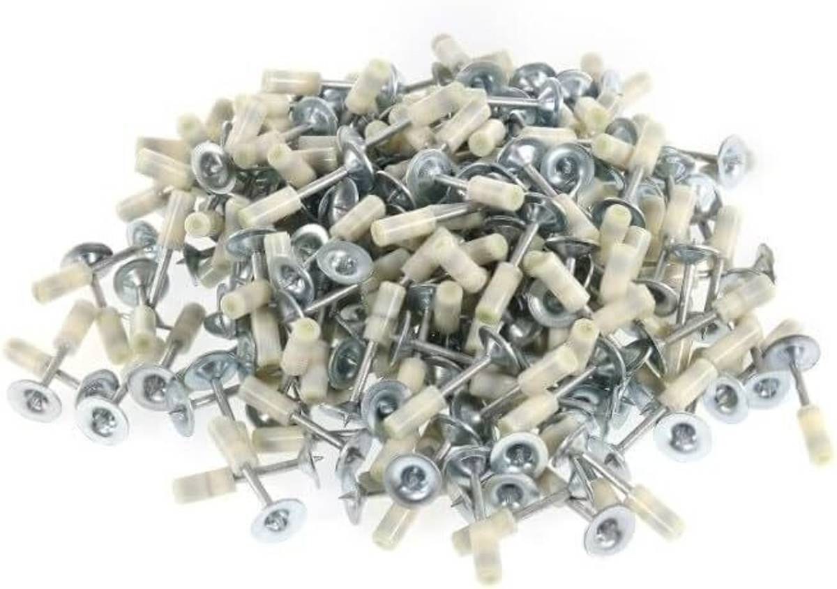 Ornelo Nails 100 pcs Round1 Nail Gun Manual Steel Nails, 100 pcs Round Nails Wall Fastening Tool Cordless Nailer