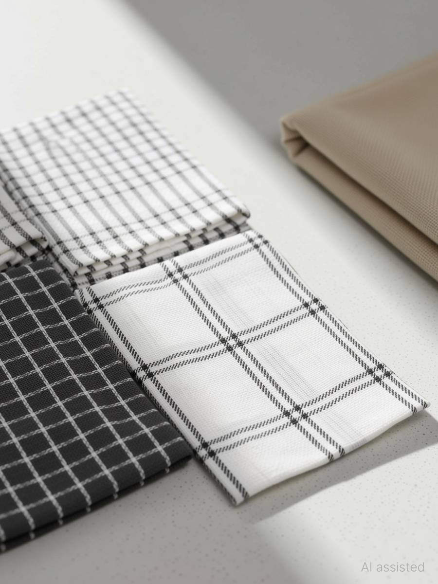Cotton Kitchen Cleaning Towel (Set of 4 Pcs, Grey) Grey Cloth Napkins