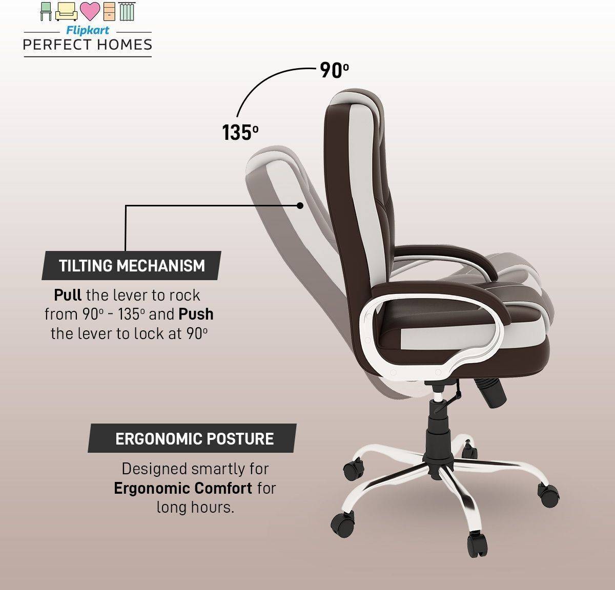 Opulon High Back Leatherette Office Executive Chair — photo 5