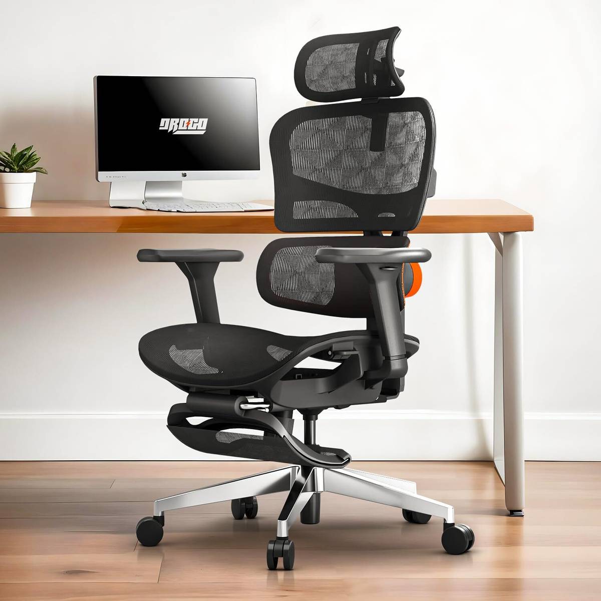 Drogo Ergonomic Office Chair for Work from Home Computer Gaming Chair with 5D Headrest Mesh Office Executive Chair