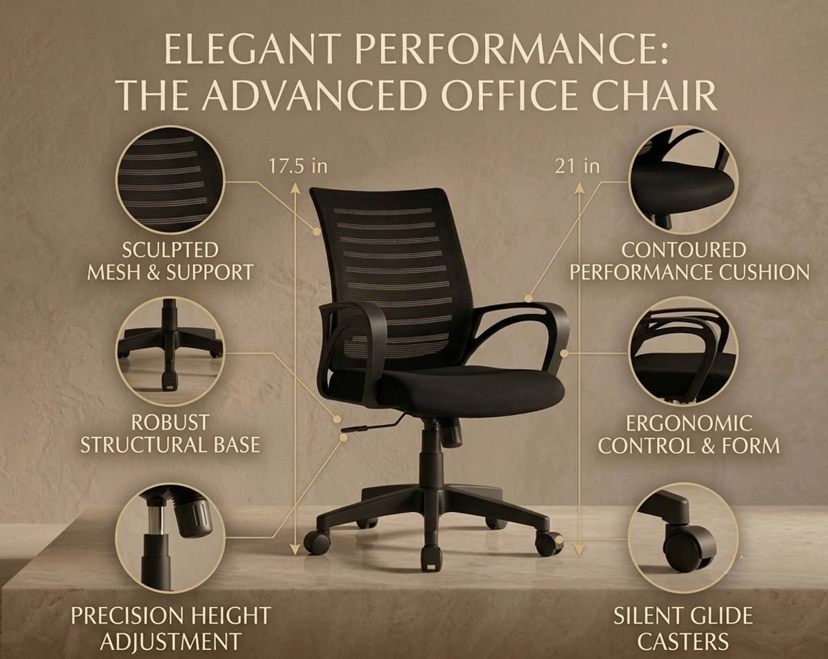 LBC Mesh Office Arm Chair — photo 2