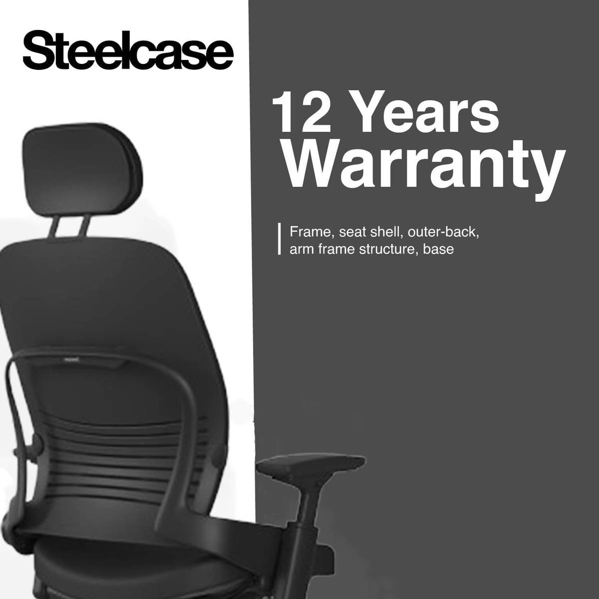 Steelcase Steelcase leap chair without headrest Leather Office Conference Chair — photo 5