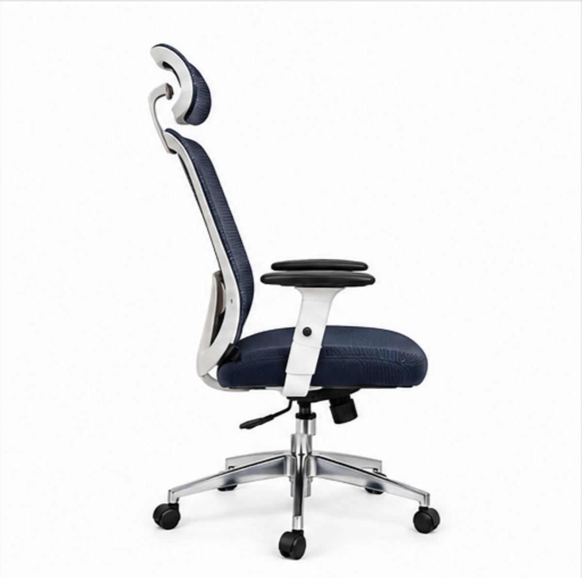 Home & Office Mesh Chair with Fixed Handles - Comfortable Desk Chair Full-Grain Leather Office Adjustable Arm Chair — photo 3