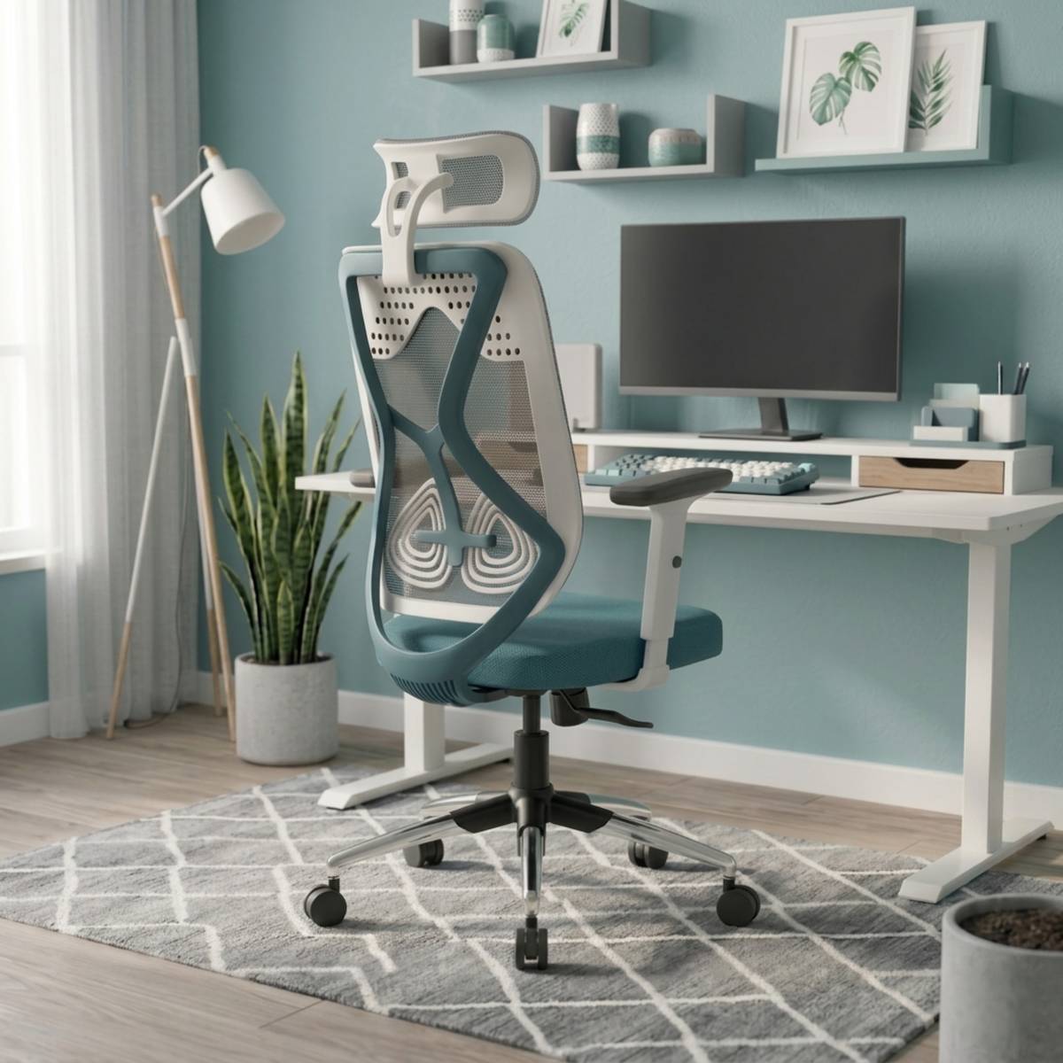 GREEN SOUL Zodiac Lite High Back Ergonomic Chair|Home, Office, WFH|1D Armrest|Premium Mesh Office Adjustable Arm Chair