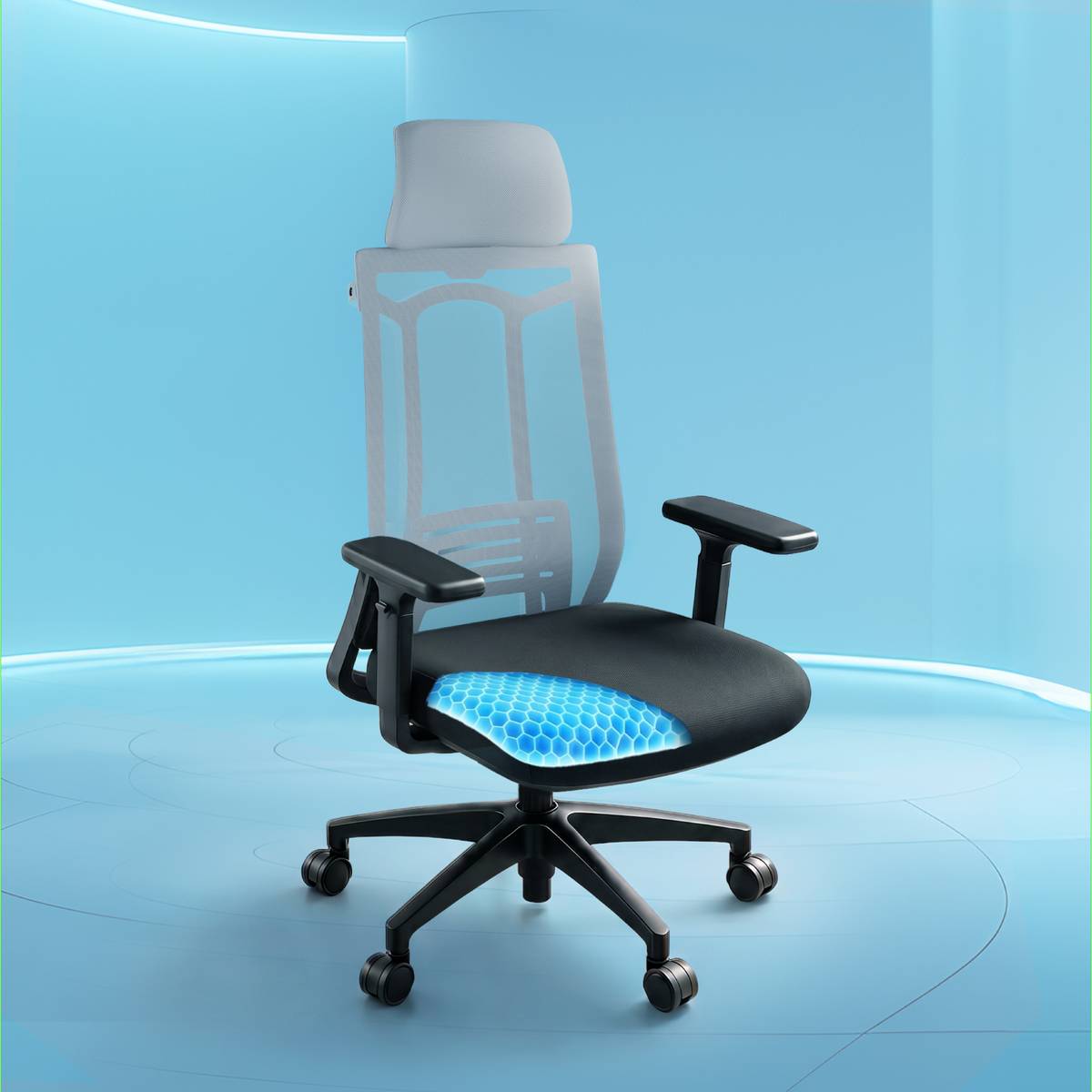 SwivL Ergonomic Chair | SmartGRID Seat | Adjustable Armrest 135°Recline Mesh Office Executive Chair