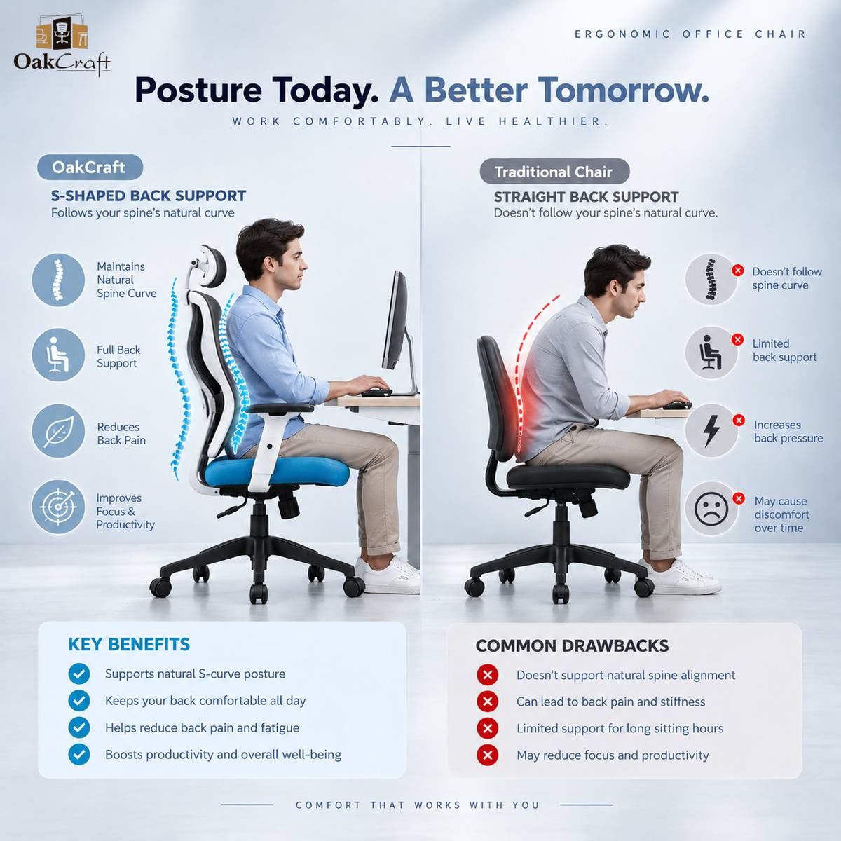 Hurricane Ergonomic High Back Chair with Synchro Tilt for Office & Home Use Mesh Office Adjustable Arm Chair — photo 4