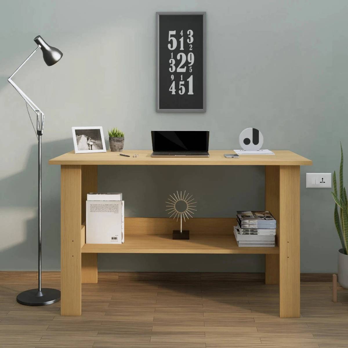 HOMIBOSS Ertiga office Table ( Size 55 x 90 CM ) for study, home, desk & computer, laptop Engineered Wood Multipurpose Table