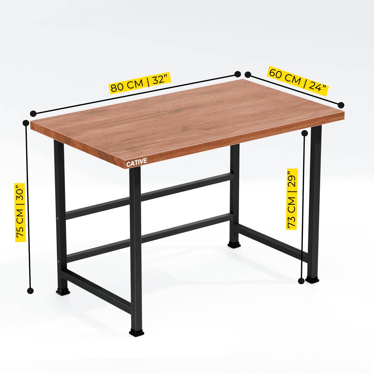 4_PIPE SET Engineered Wood Office Table — photo 2