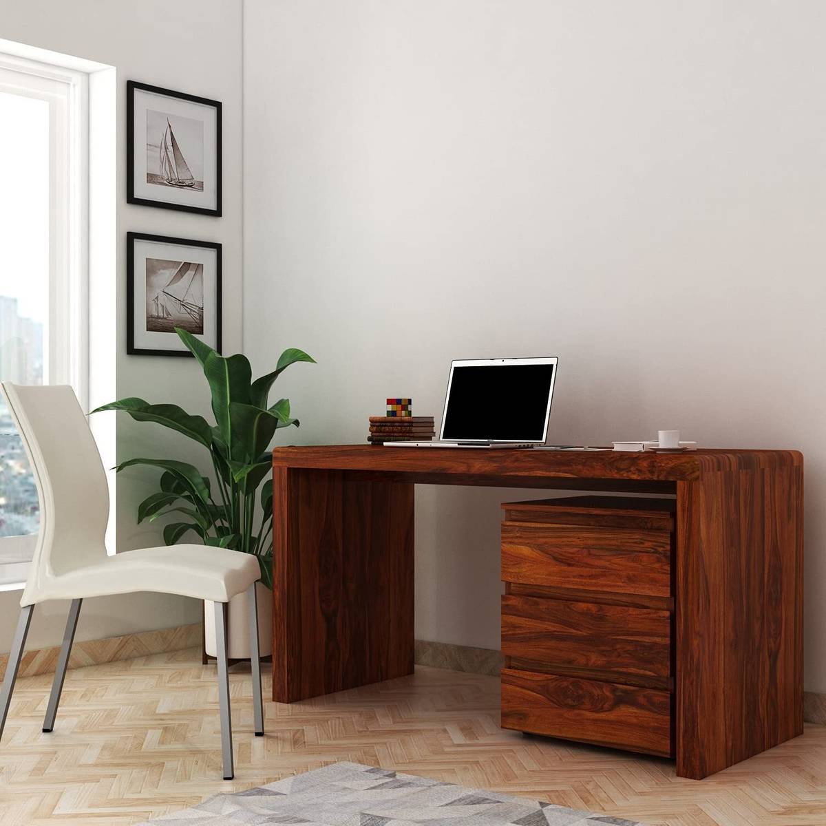 THE HOME HEAVEN INTERIOR The Home Heaven Interior Solid Wood Study Table Computer Desk office table Solid Wood Multipurpose Table