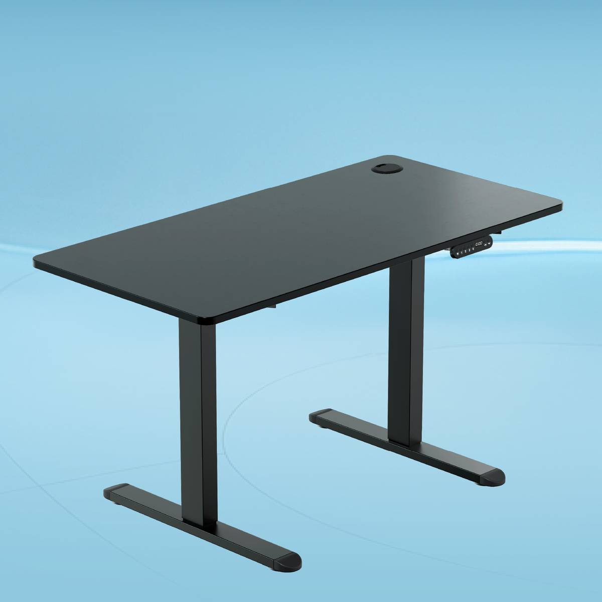 The Sleep Company AeroPlus Electrical Adjustable Desk 1600x700x700 | Sit-Stand Ergonomic Table | Engineered Wood Office Table