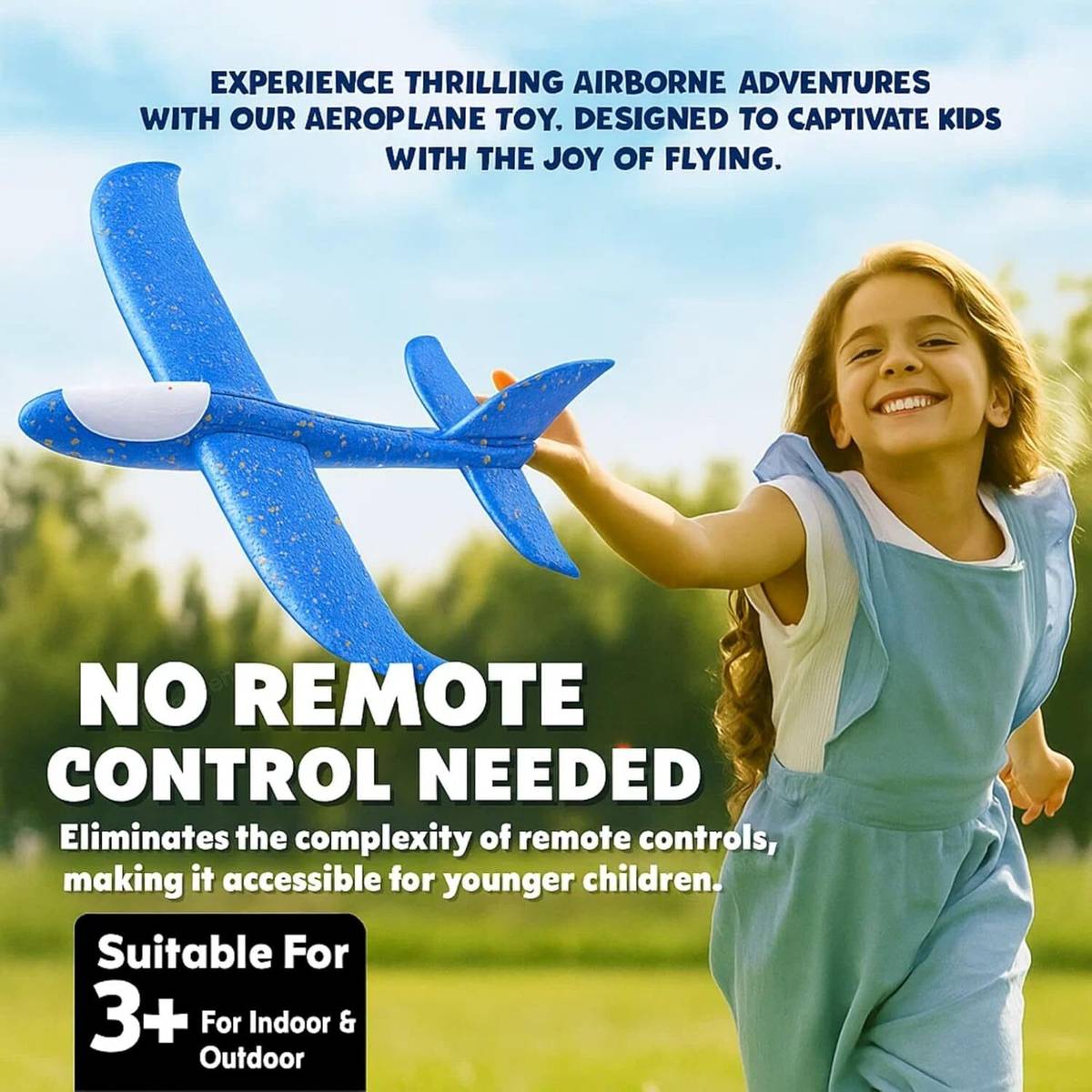 Nilamart Premium Airplane Toy With Light — photo 5