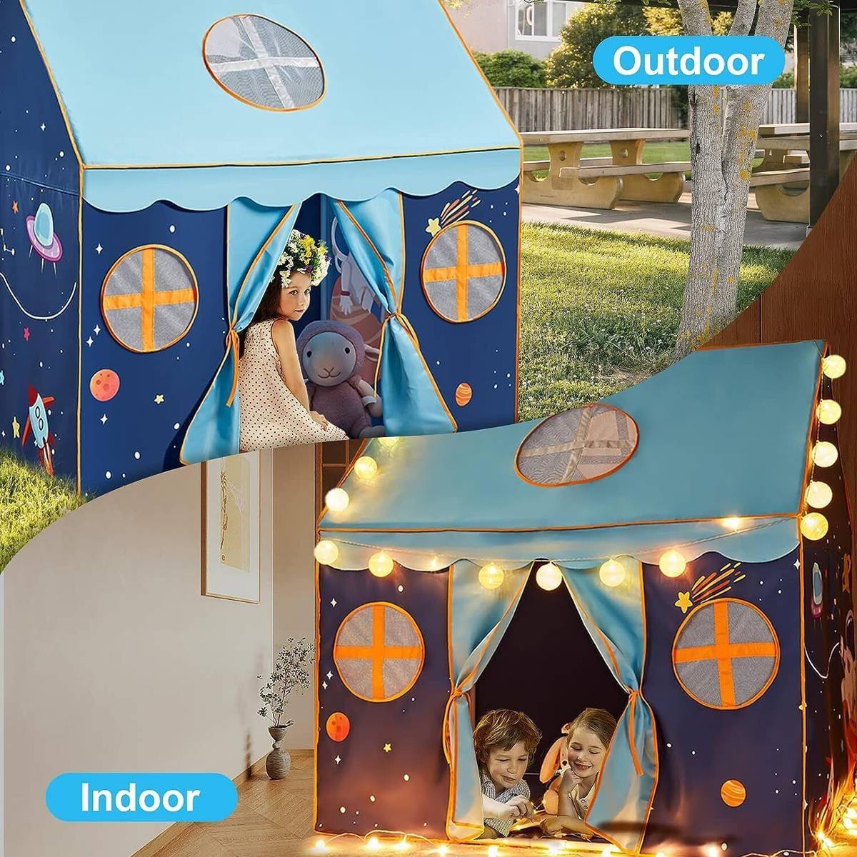 SADGURU SALES Extremely Light Weight Kids Play Tent House for3 - 10 Year Old Girls and Boys — photo 3