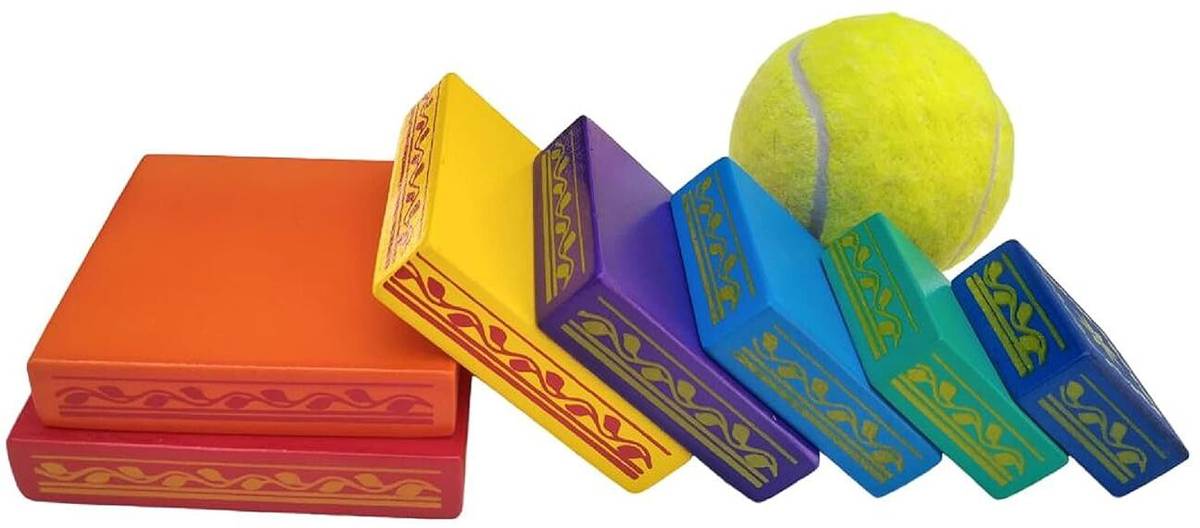 Handcrafted Indian Seven Stone Game | Lagori | Pitthu|Indian Stacking Game — photo 4