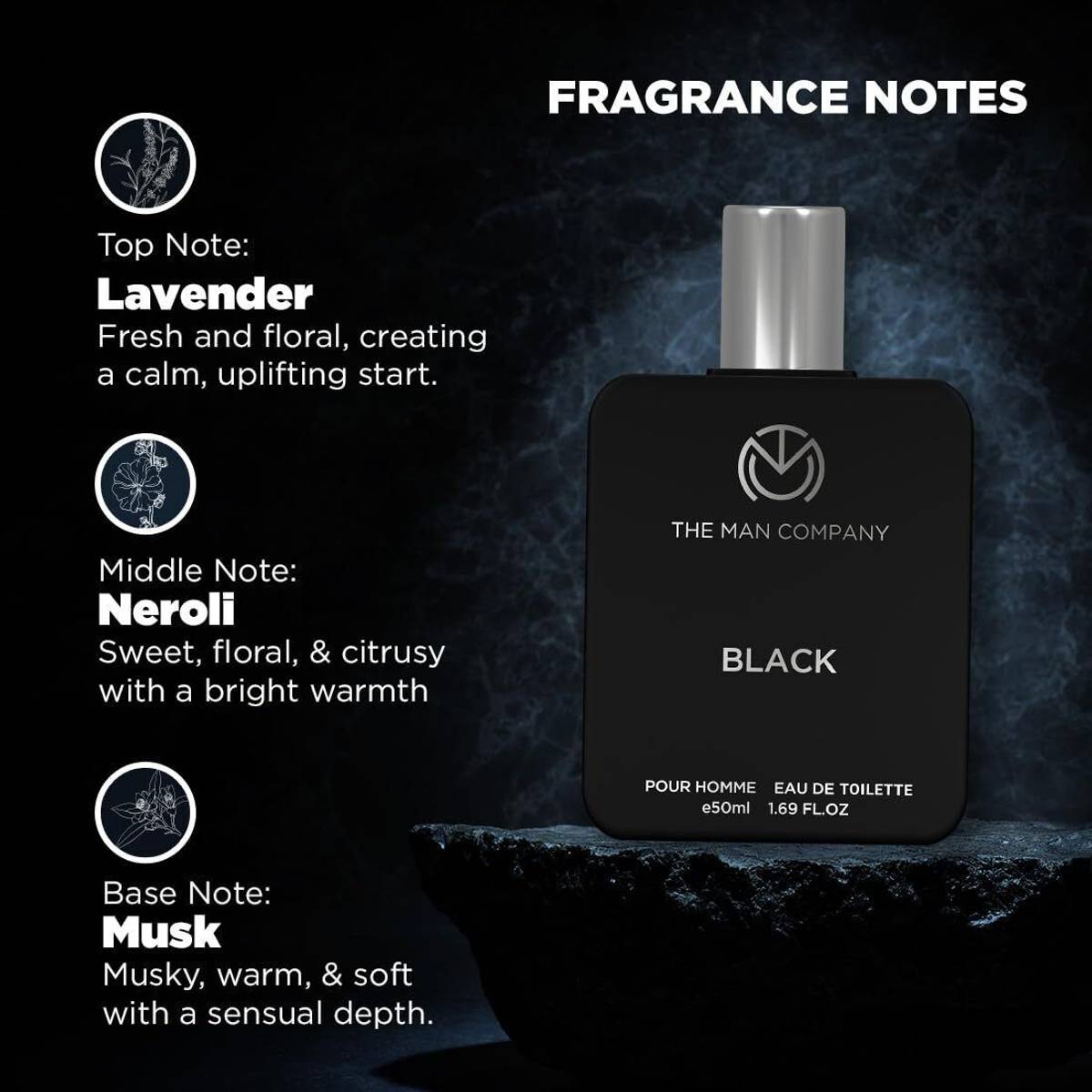 THE MAN COMPANY Black perfume Eau de Toilette  -  50 ml — photo 2