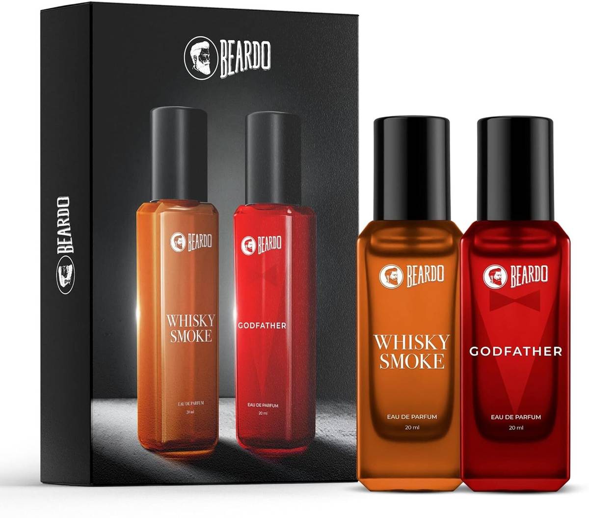 BEARDO Godfather & Whisky Smoke EDP Perfume | Strong & Long Lasting | Fresh Fragrance Eau de Parfum  -  40 ml