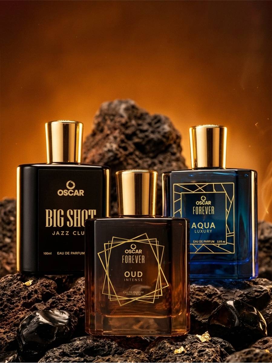 OSCAR BigShot Jazz Club, Aqua Luxury & Oud Intense Perfume Combo, Strong, Long Lasting Eau de Parfum - 300 ml