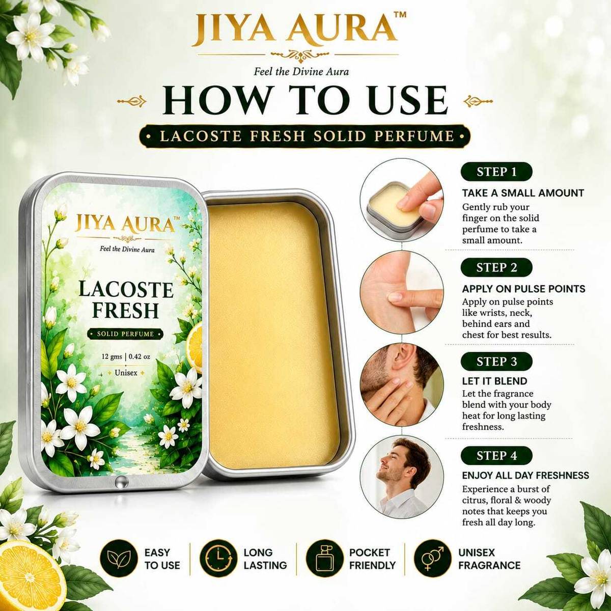 Jiya Aura JIYALF001 Eau de Parfum  -  12 g — photo 3