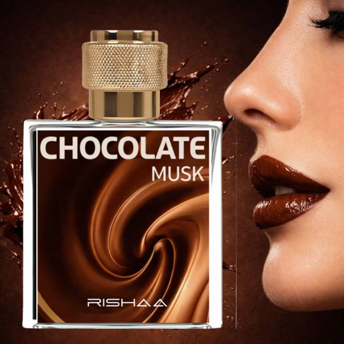 Rishaa Chocolate Musk Midnight Desire Premium Long Lasting Perfume For Couples Eau de Parfum - 50 ml