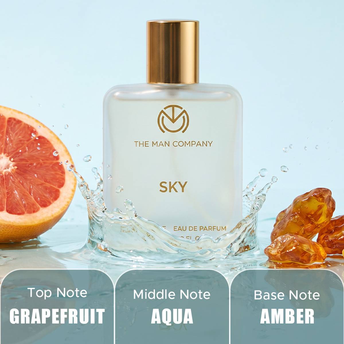 THE MAN COMPANY Sky | Long Lasting Perfume for men Eau de Parfum  -  50 ml — photo 2