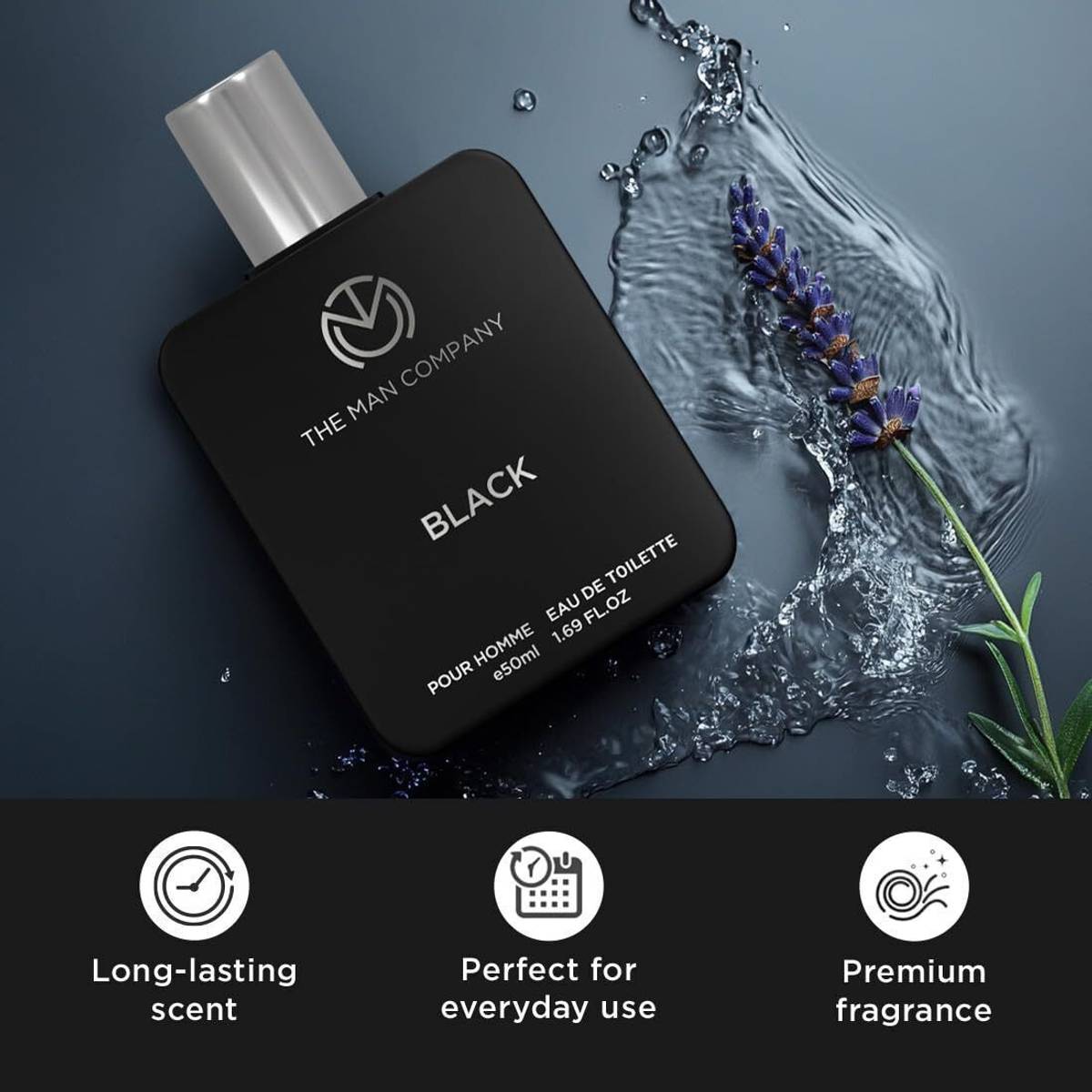 THE MAN COMPANY Black perfume Eau de Toilette  -  50 ml — photo 4