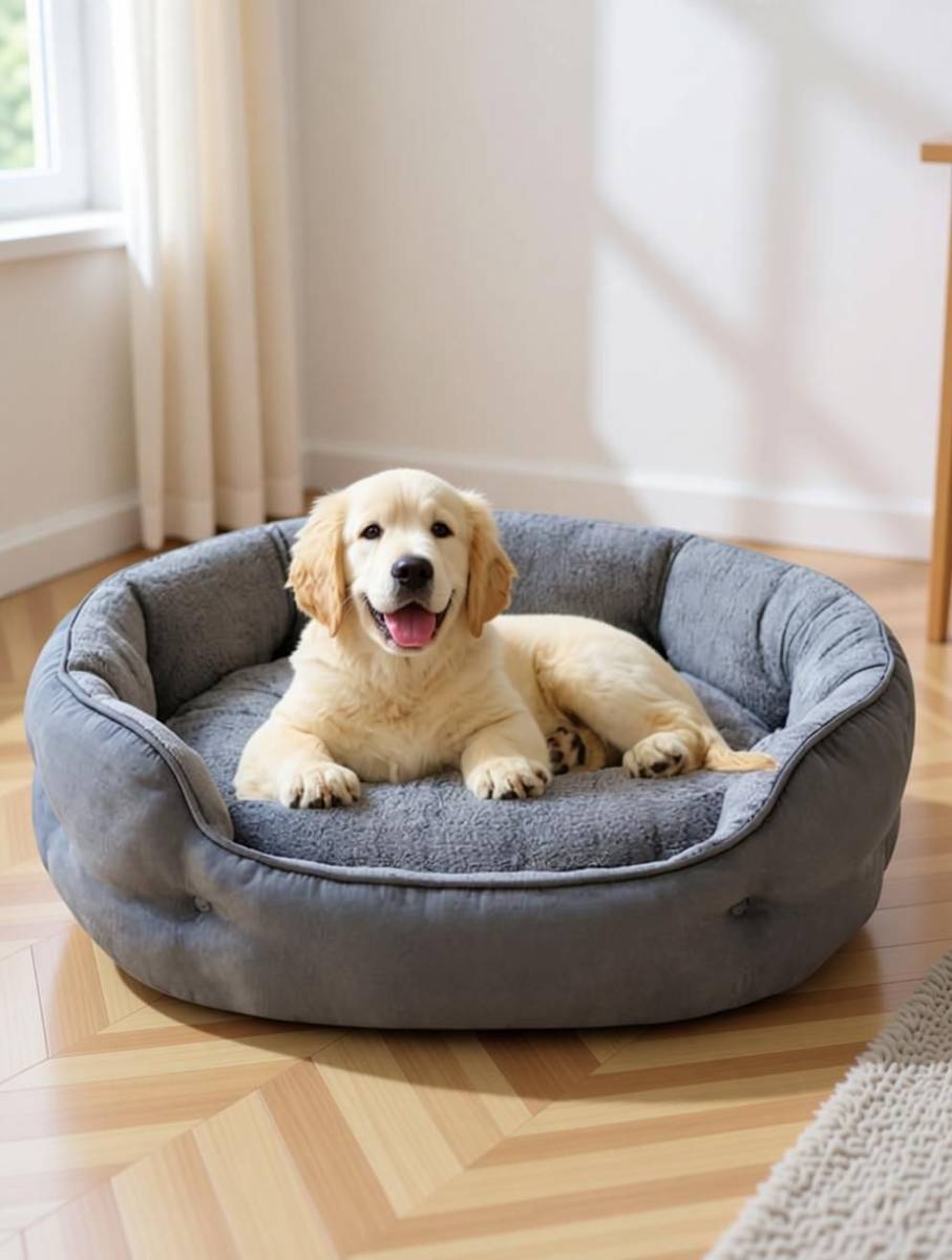 petlux Dog & Cat Washable Beds for Indoor Pets & Puppy, Round Dog Bed Sofa for Dogs. S Pet Bed — photo 2