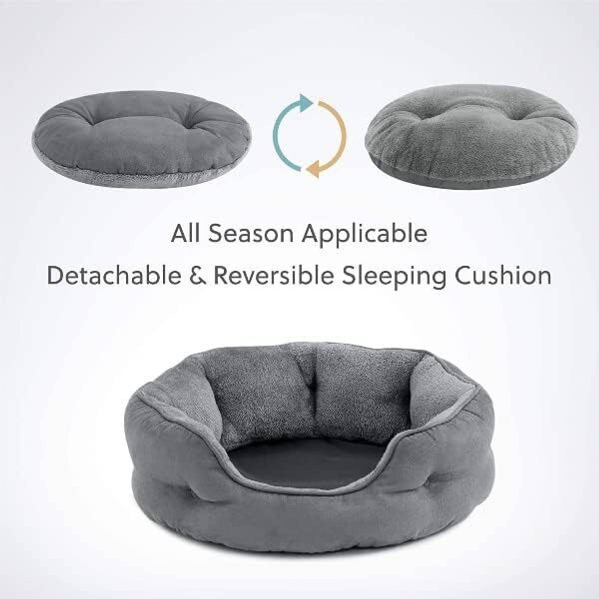 petlux Dog & Cat Washable Beds for Indoor Pets & Puppy, Round Dog Bed Sofa for Dogs. S Pet Bed — photo 3