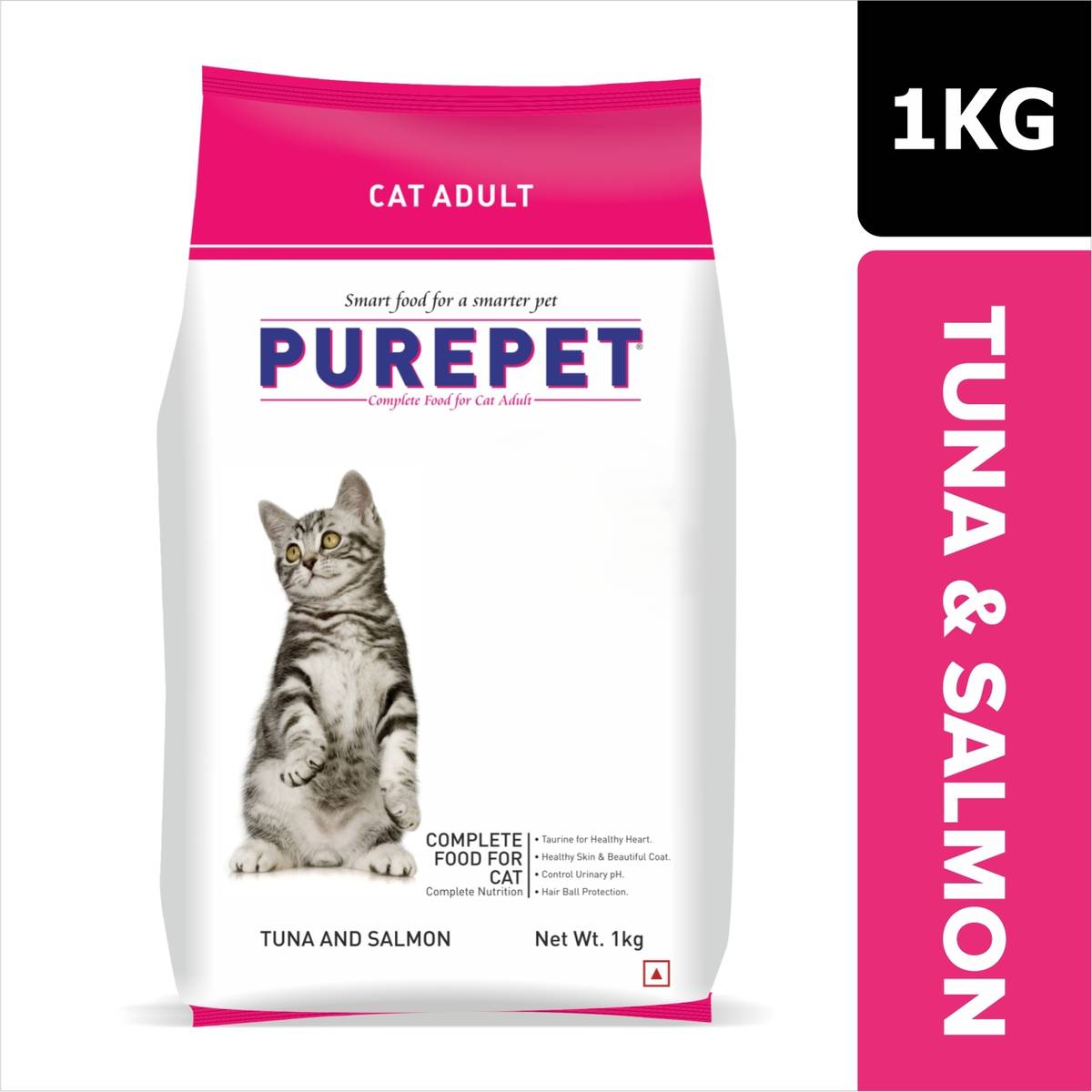 Purepet Tuna and Salmon Adult Cat Food Salmon 1 kg Dry