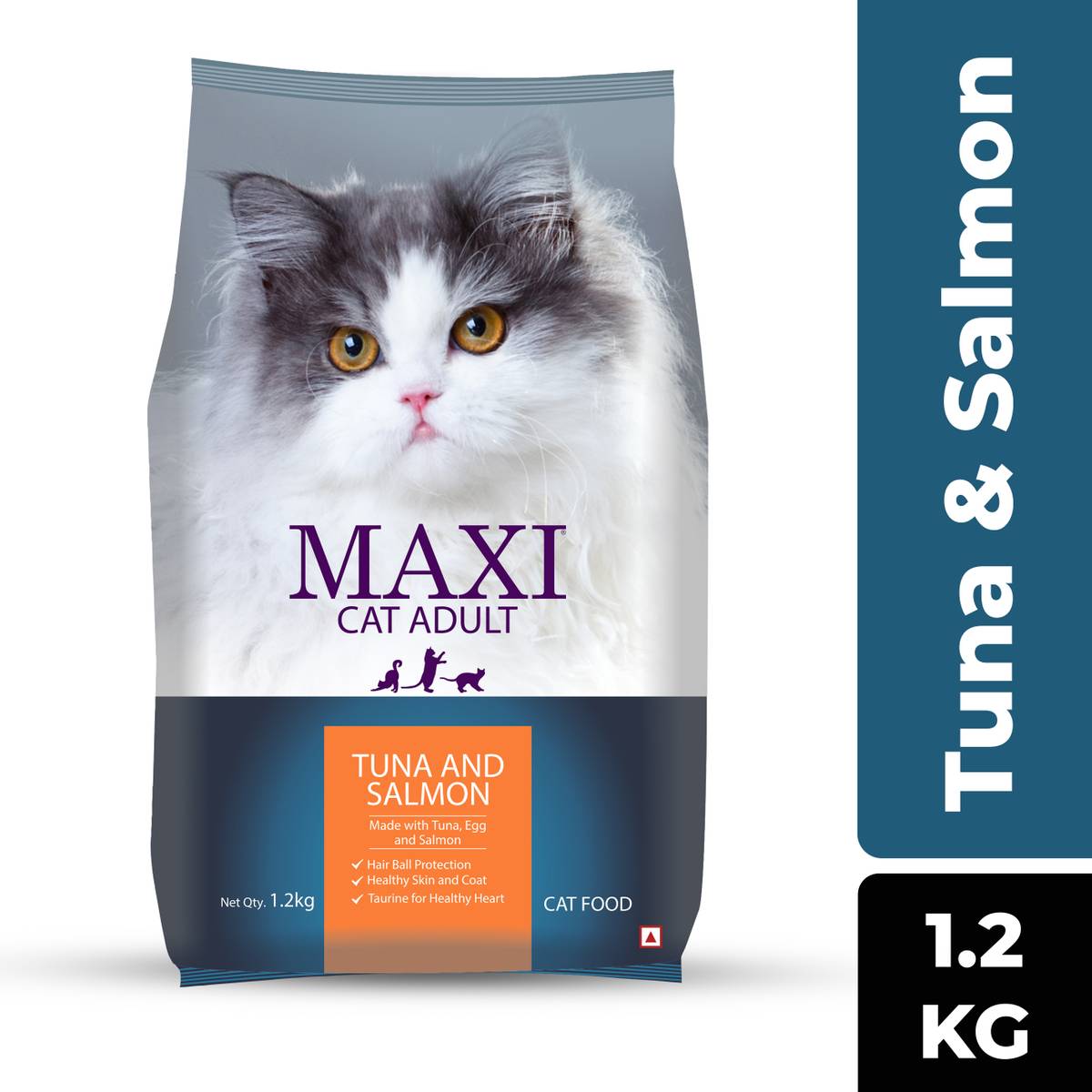 Maxi Tuna and Salmon 1.2 kg Dry Adult Cat Food