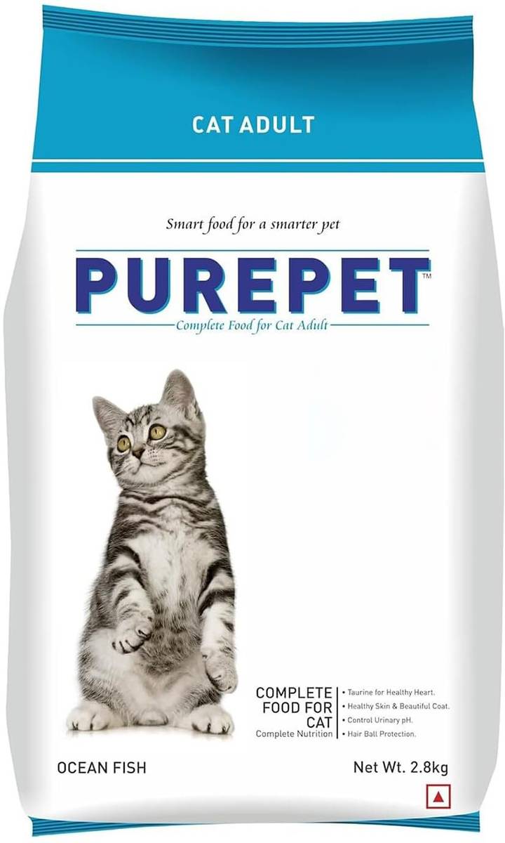 Purepet Ocean Fish 2.8 kg Dry Adult Cat Food — photo 2