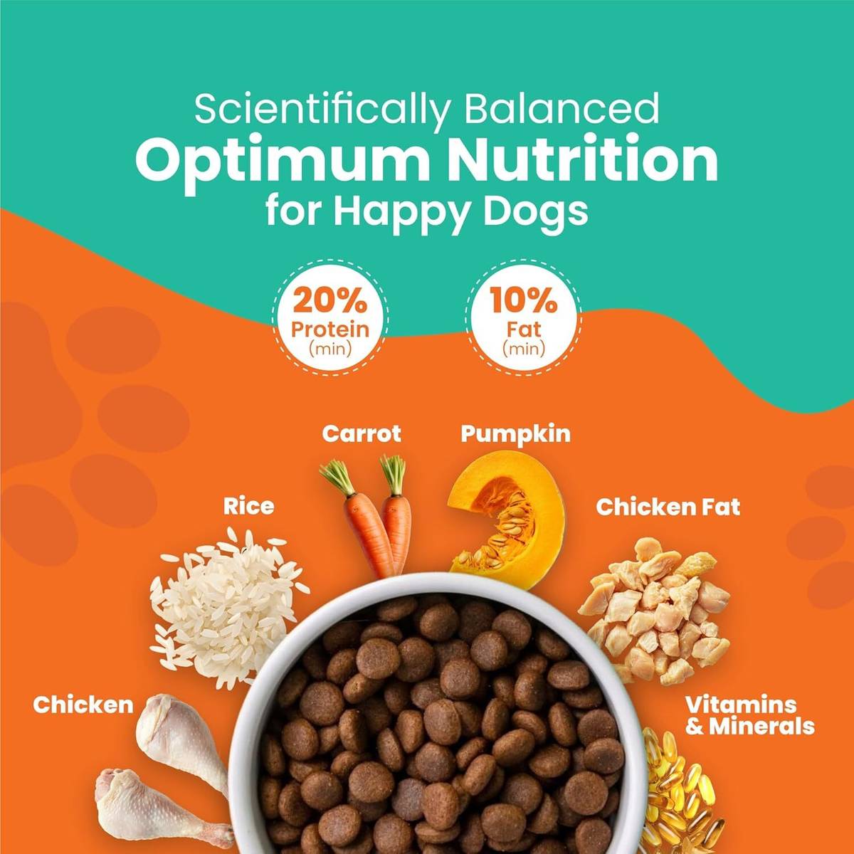 LICKICIOUS Optima Dog Food | Nutrition For Dogs | Great Taste & Easy Digestion | Chicken, Vegetable 10 kg Dry Adult Dog Food — photo 2