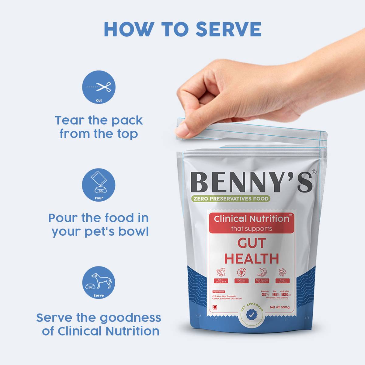 Benny's Bowl Benny's Bowl |Gastrointestinal Wet Dog Food | Easily Digestible |All Life Stages Chicken 0.1 kg Wet All Life Stages Dog Food — photo 4