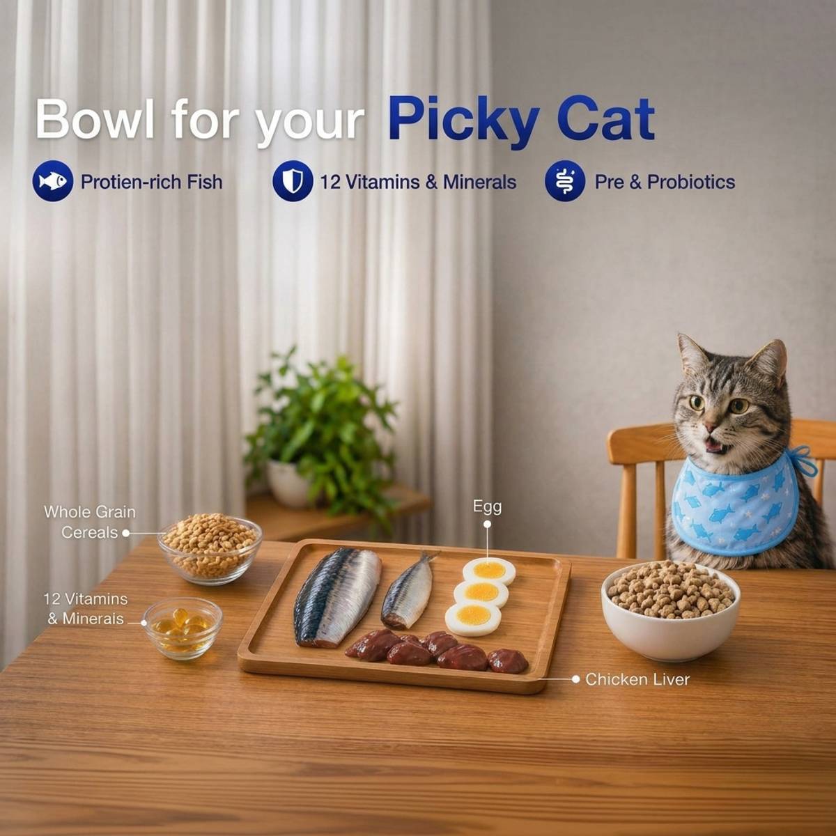 Purepet Ocean Fish 1 kg Dry Adult Cat Food — photo 3